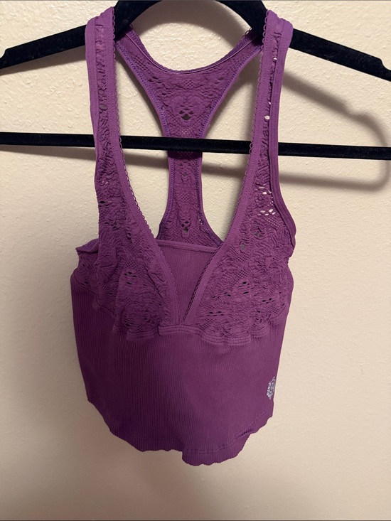 FP Movement by Free People Other - FP Movement by Free People Purple Lace Racerback Bralette Tank